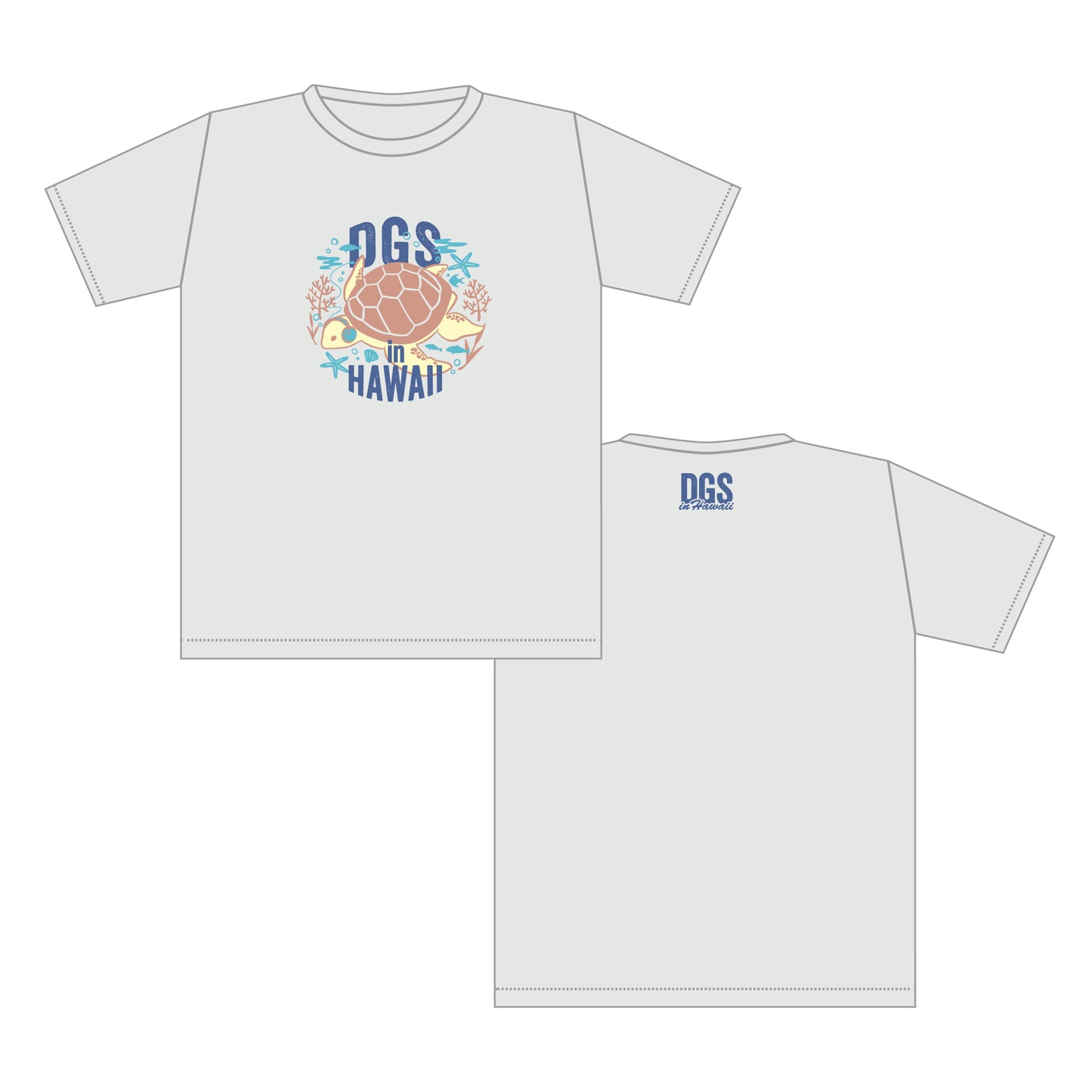 DGS in HAWAII Tシャツ タートルver.(オートミール)