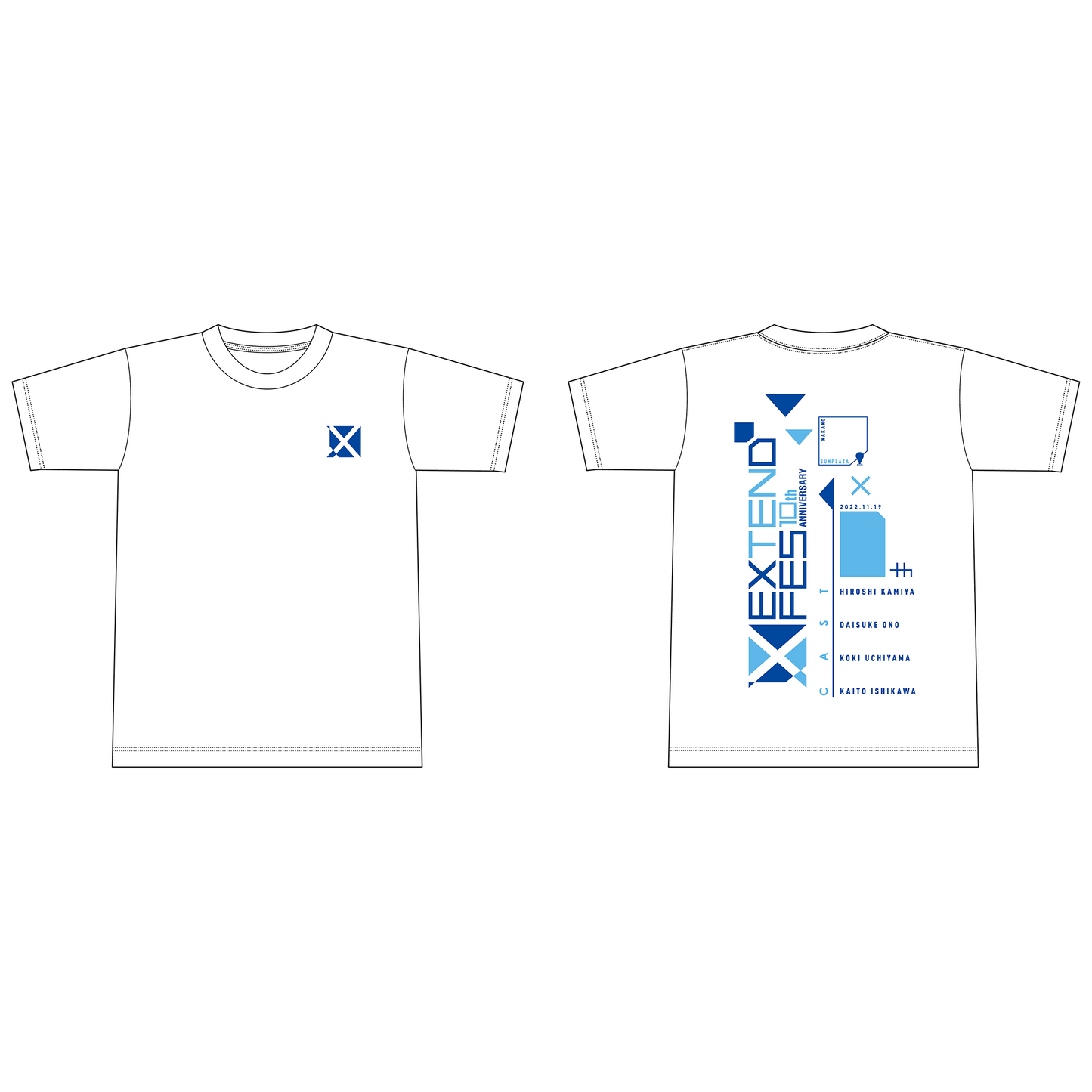 エクステンドフェスTシャツ(白)