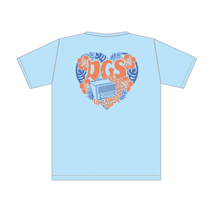 DGS in HAWAII Tシャツ　フラワーラジオver.（ライトブルー）