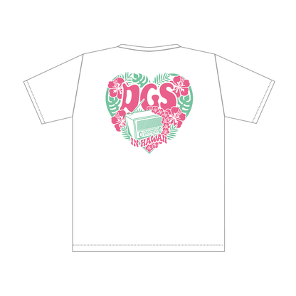 DGS in HAWAII Tシャツ　フラワーラジオver.（ホワイト）