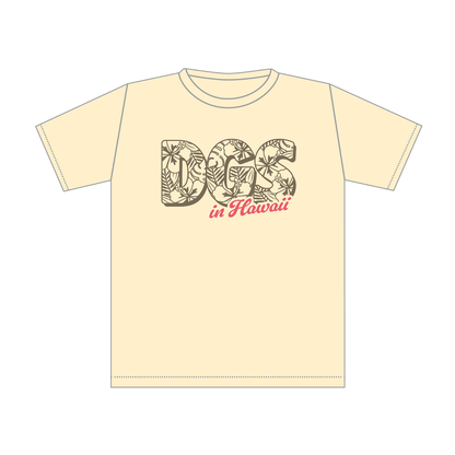DGS in HAWAII Tシャツ　ハイビスカスver.(ナチュラル）