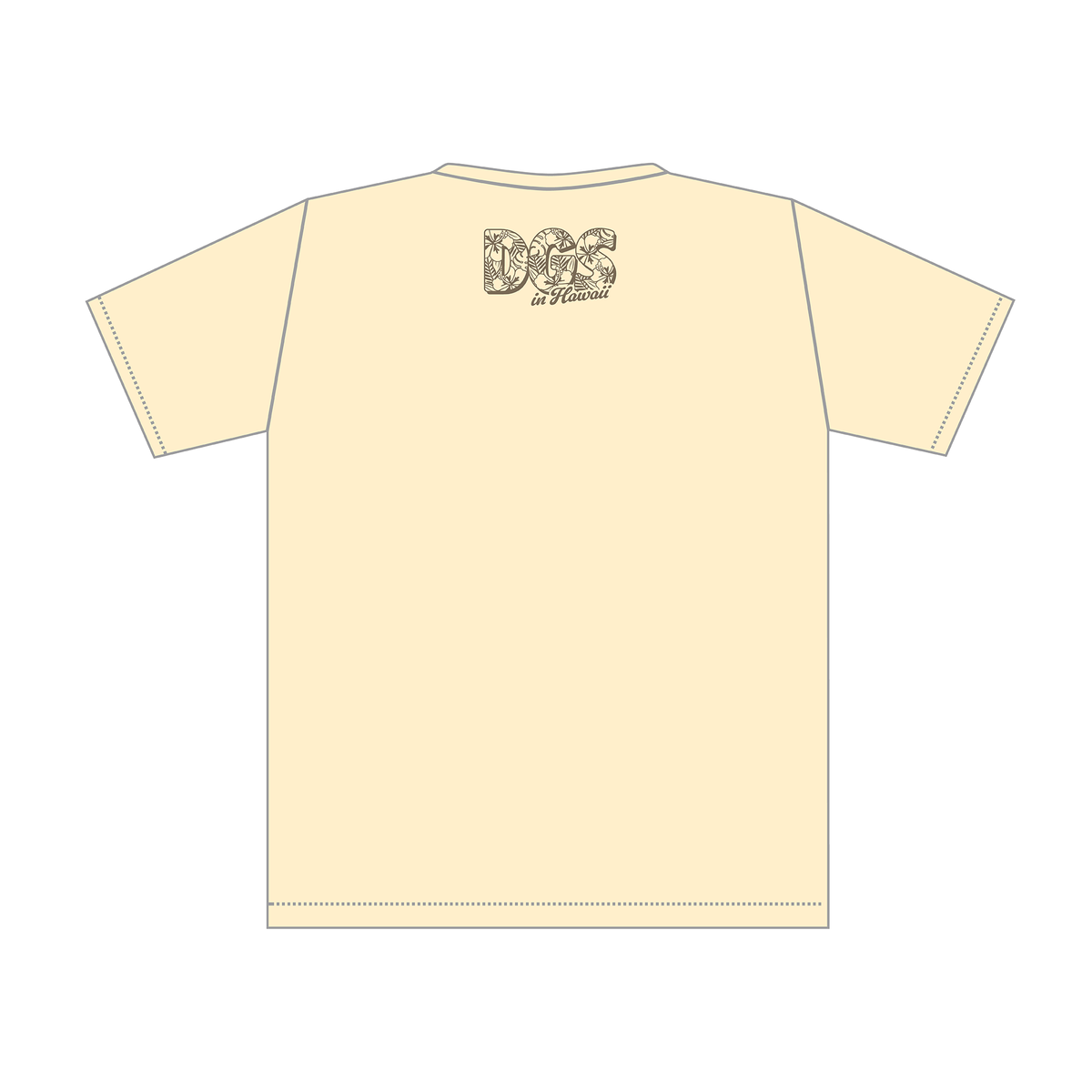 DGS in HAWAII Tシャツ　ハイビスカスver.(ナチュラル）