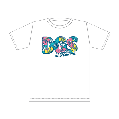 DGS in HAWAII Tシャツ ハイビスカスver.(ホワイト）