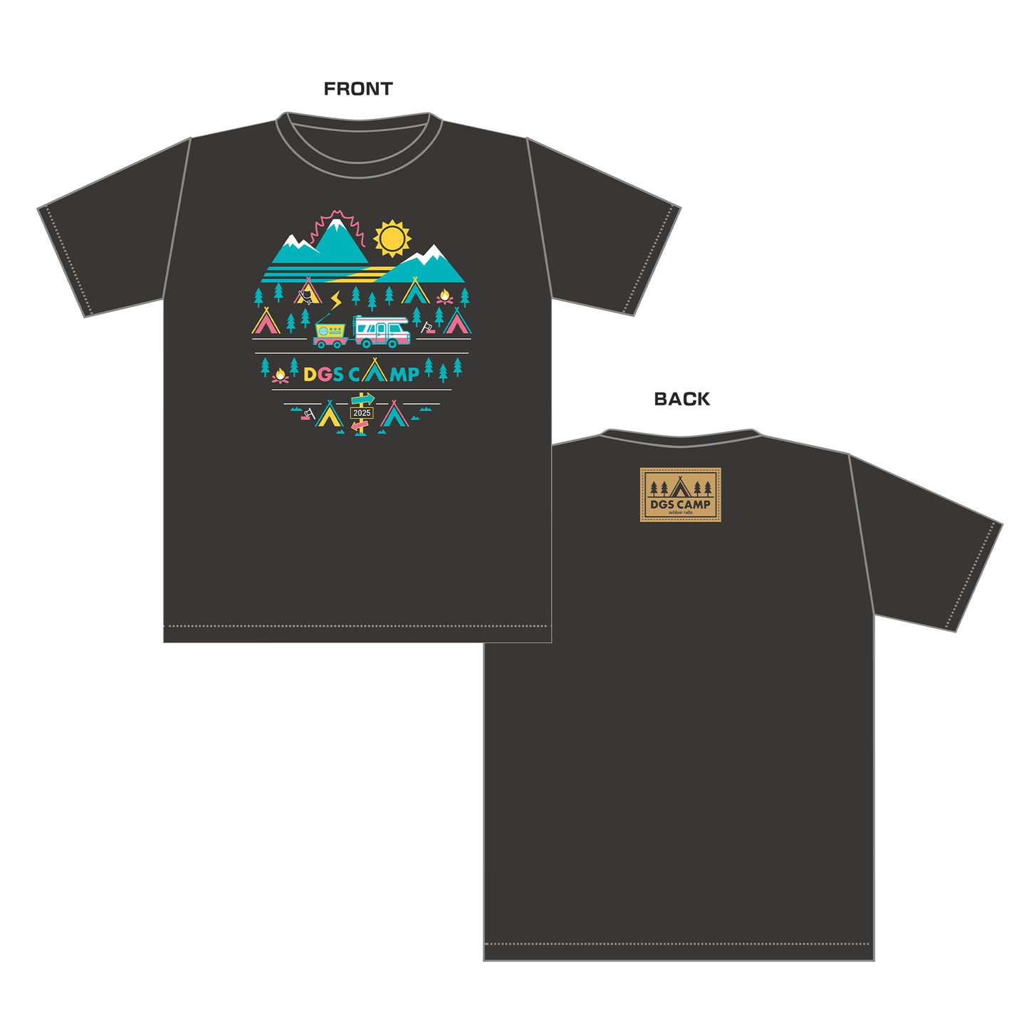 DGS CAMP 2025 Tシャツ キャンピングカーver.
