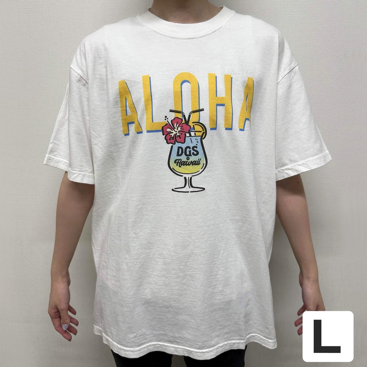 DGS in HAWAII Tシャツ　アロハドリンクver.（ホワイト）