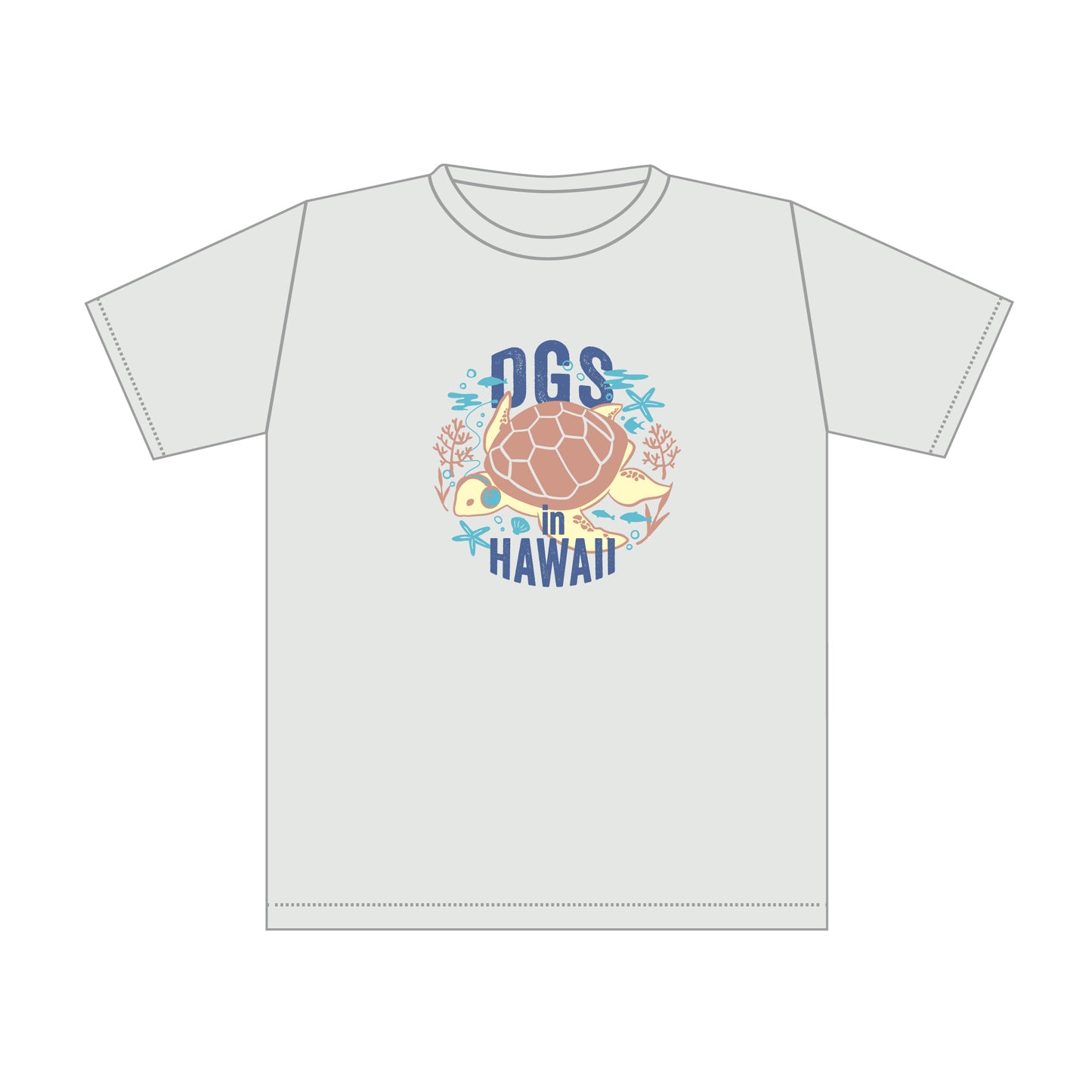 DGS in HAWAII Tシャツ　タートルver.（オートミール）