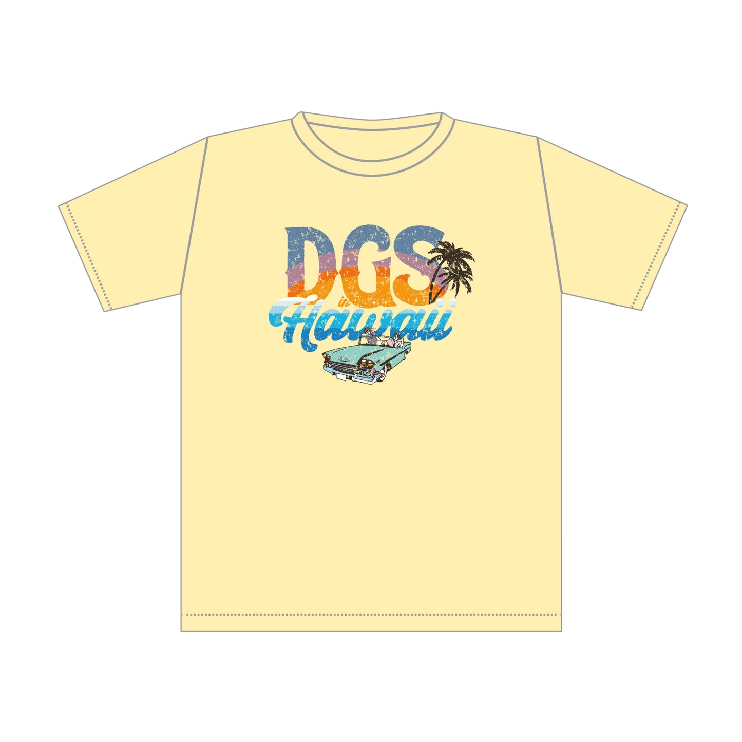 DGS in HAWAII 　Tシャツ　ドライブ ver.（イエロー）