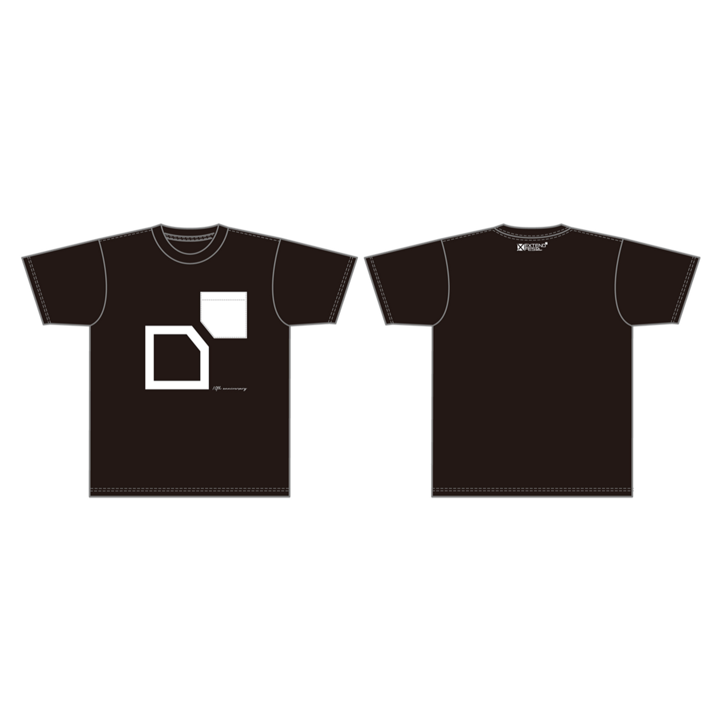 エクステンドフェスTシャツ（黒）