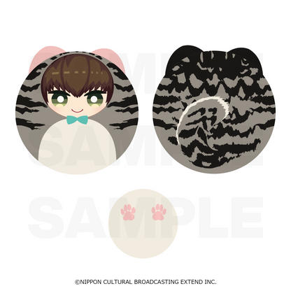 ぬいぐるみ「あざやかな猫に染まるマスコット」【アダム】